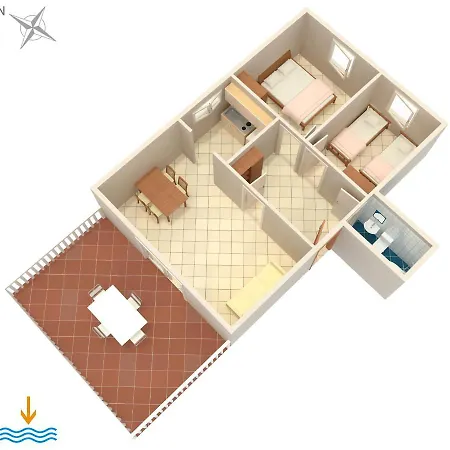 شقة Povljana 224b بوفليانا